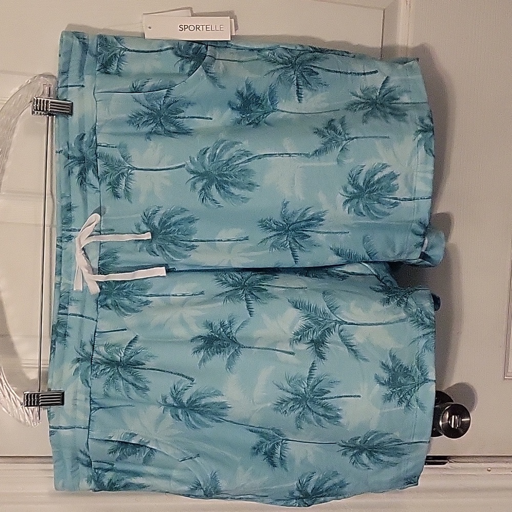 NWT Sportelle 3X Miami Heat Tropical Aqua Shorts